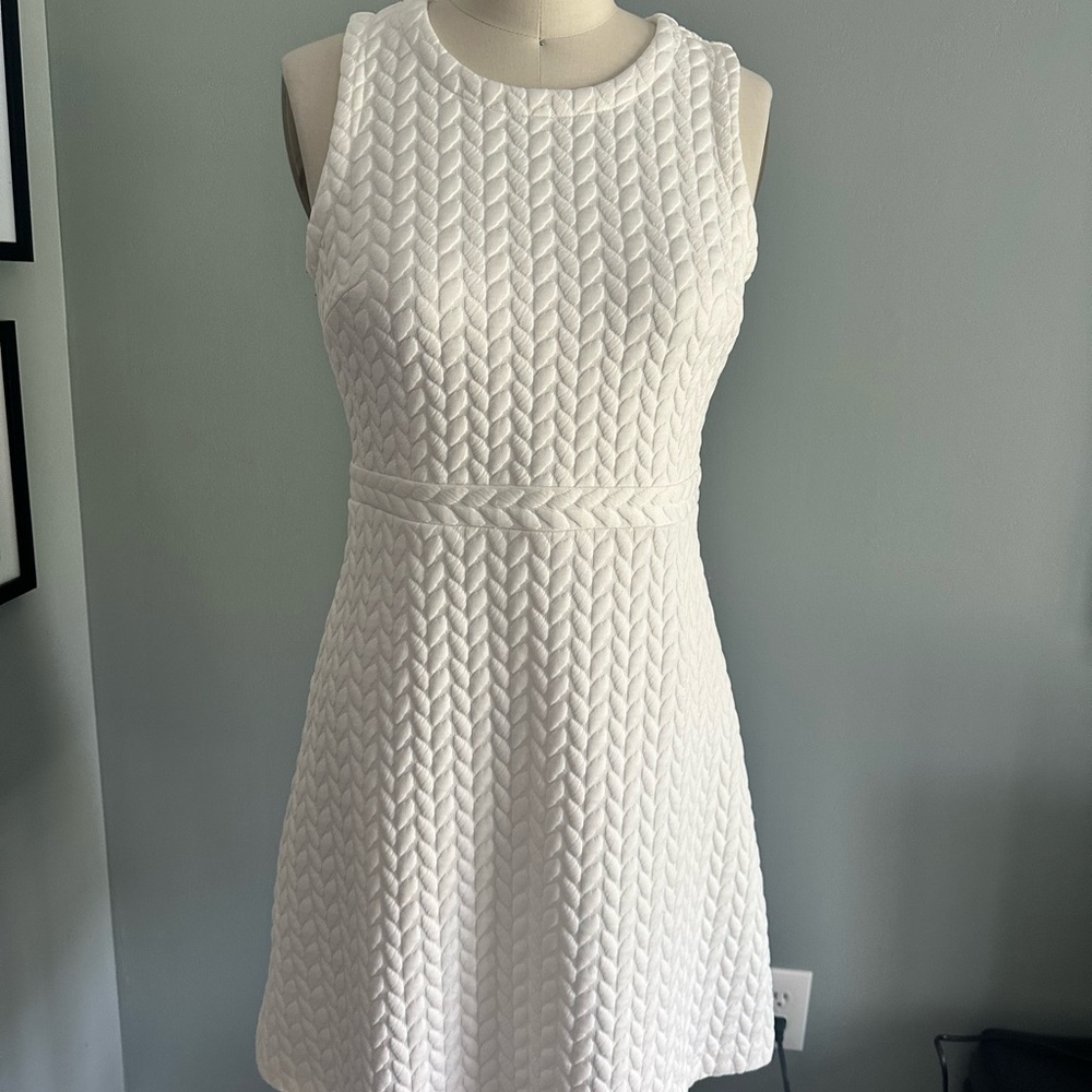 Loft White Sleeveless Dress
